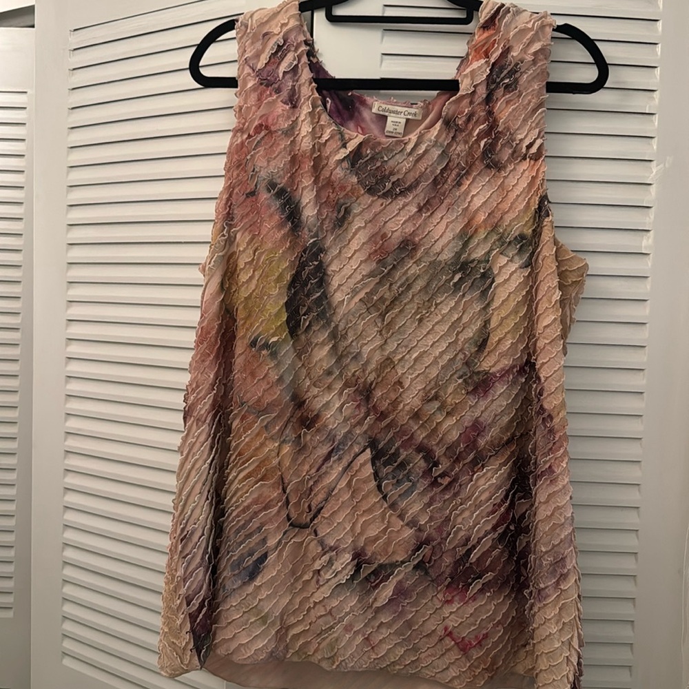 Vintage Coldwater Creek Multicolored Floral Top